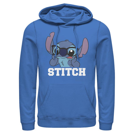Disney Disney Lilo & Stitch Silly Black Glasses Mens Lightweight Hoodie