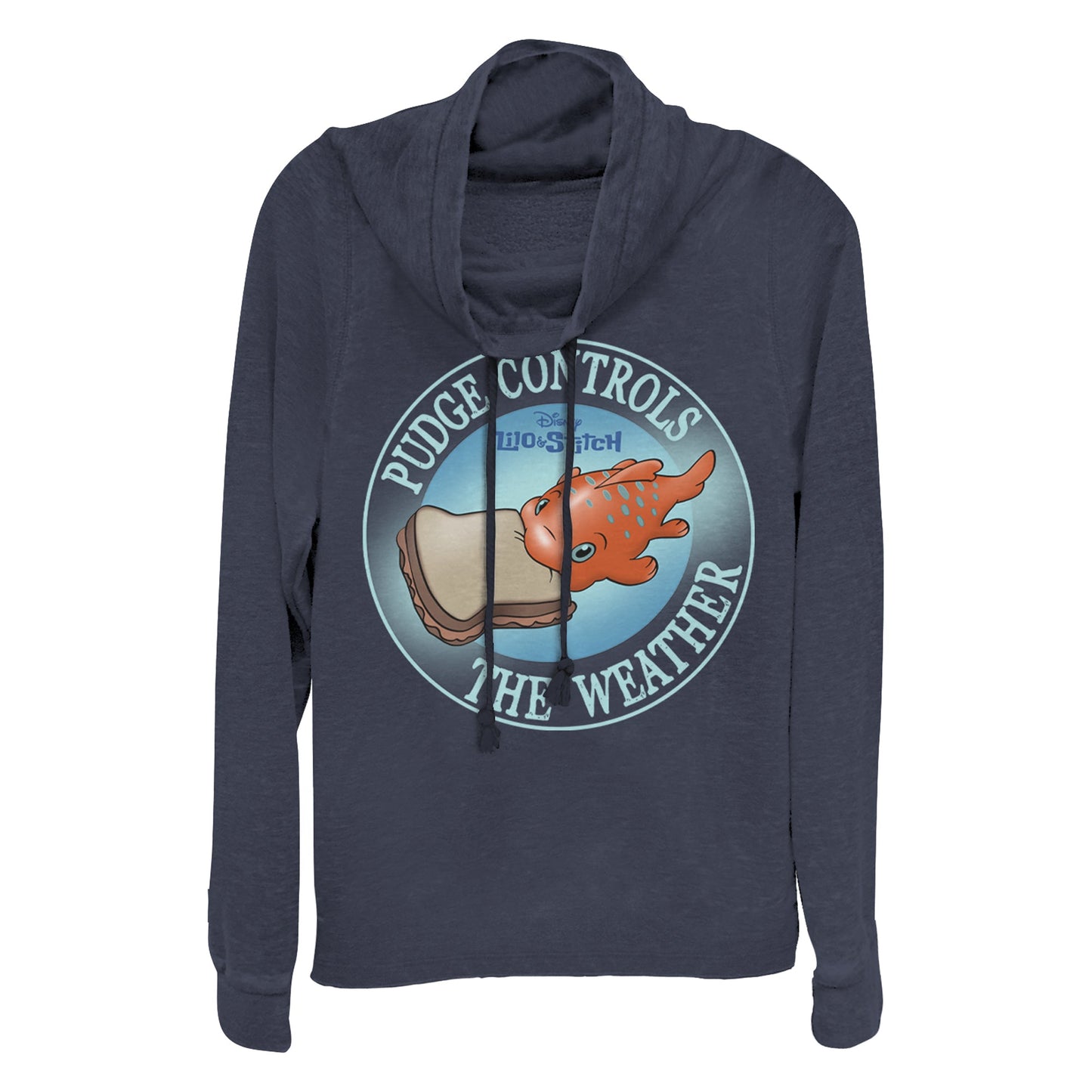 Disney Pudge Weather Juniors Cowl Neck