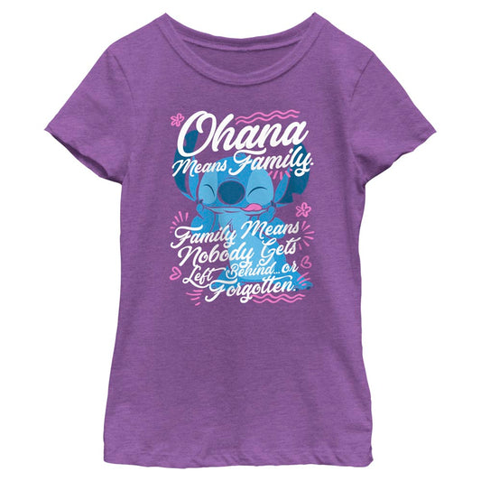 Disney Ohana Family Girls Kids T Shirt
