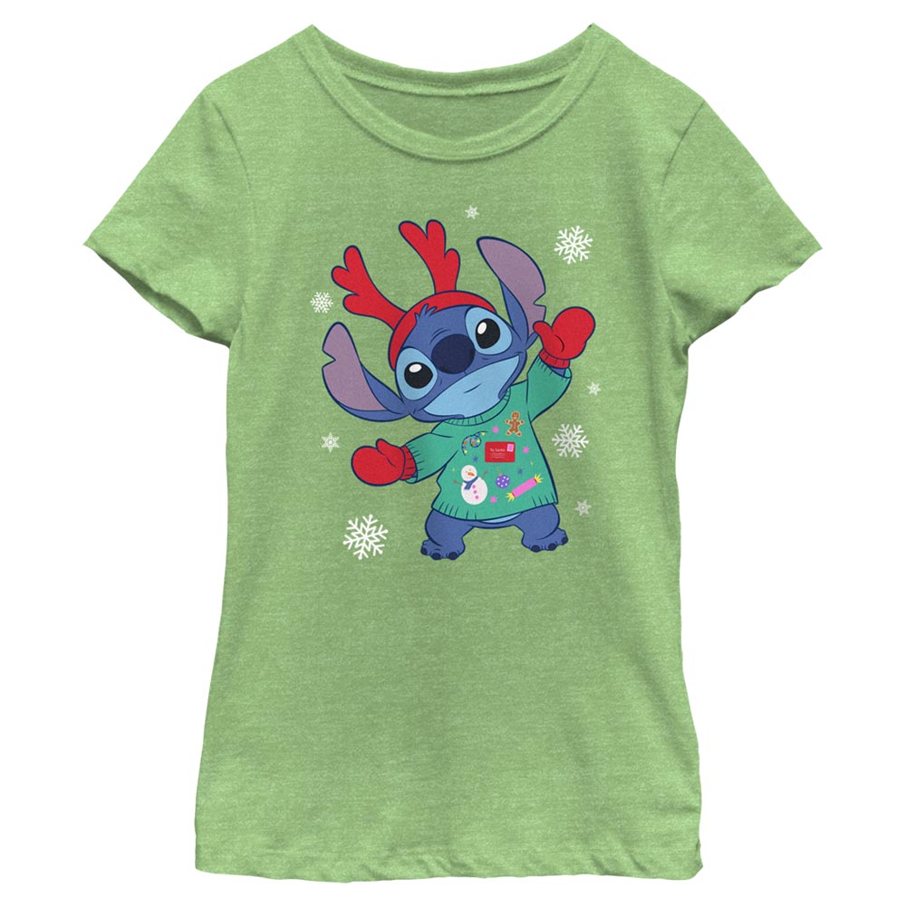 Disney Alien Winter Outfit Girls Kids T Shirt