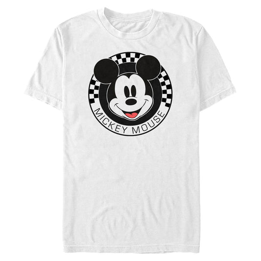 Disney MIckey Mouse Checkered Mens T Shirt