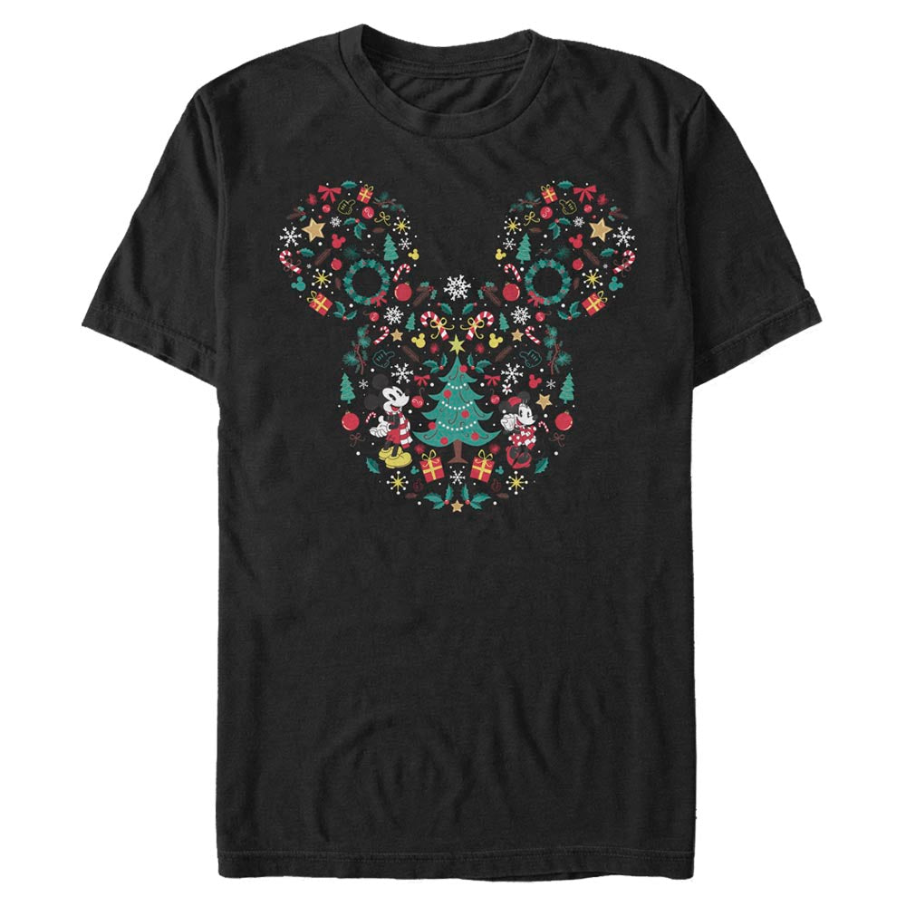 Disney  Christmas Silhouette Mens T Shirt