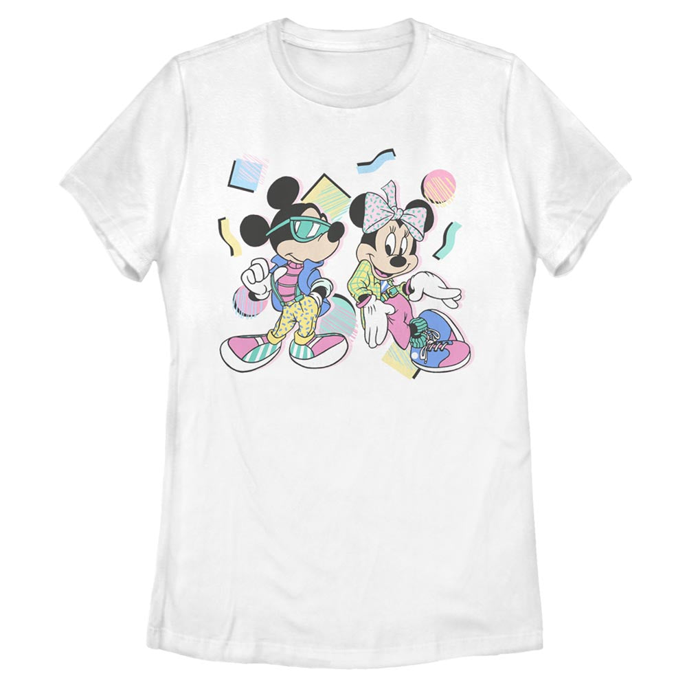 Disney 80s Minnie Mickey Womens T Shirt