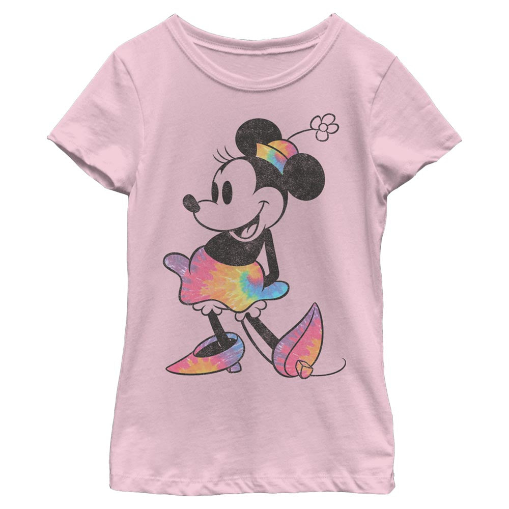 Disney Tie Dye Minnie Girls Kids T Shirt