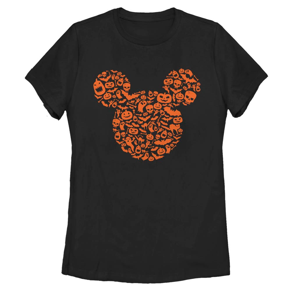 Disney Halloween Mouse Icon Womens T Shirt