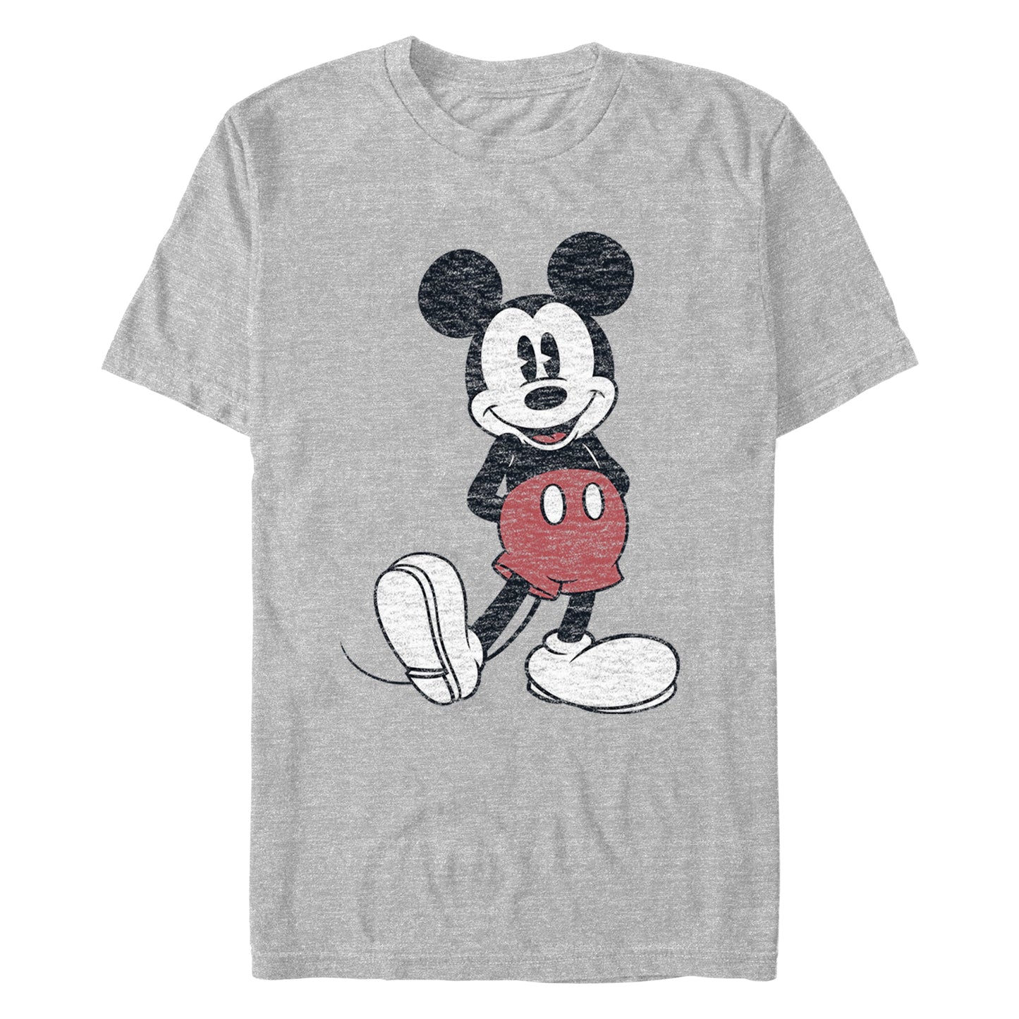 Disney Mickey Pose Athletic Heather Mens T Shirt