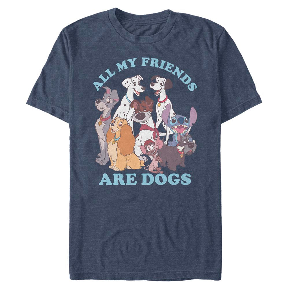 Disney All My Friends are Dogs Mens T Shirt