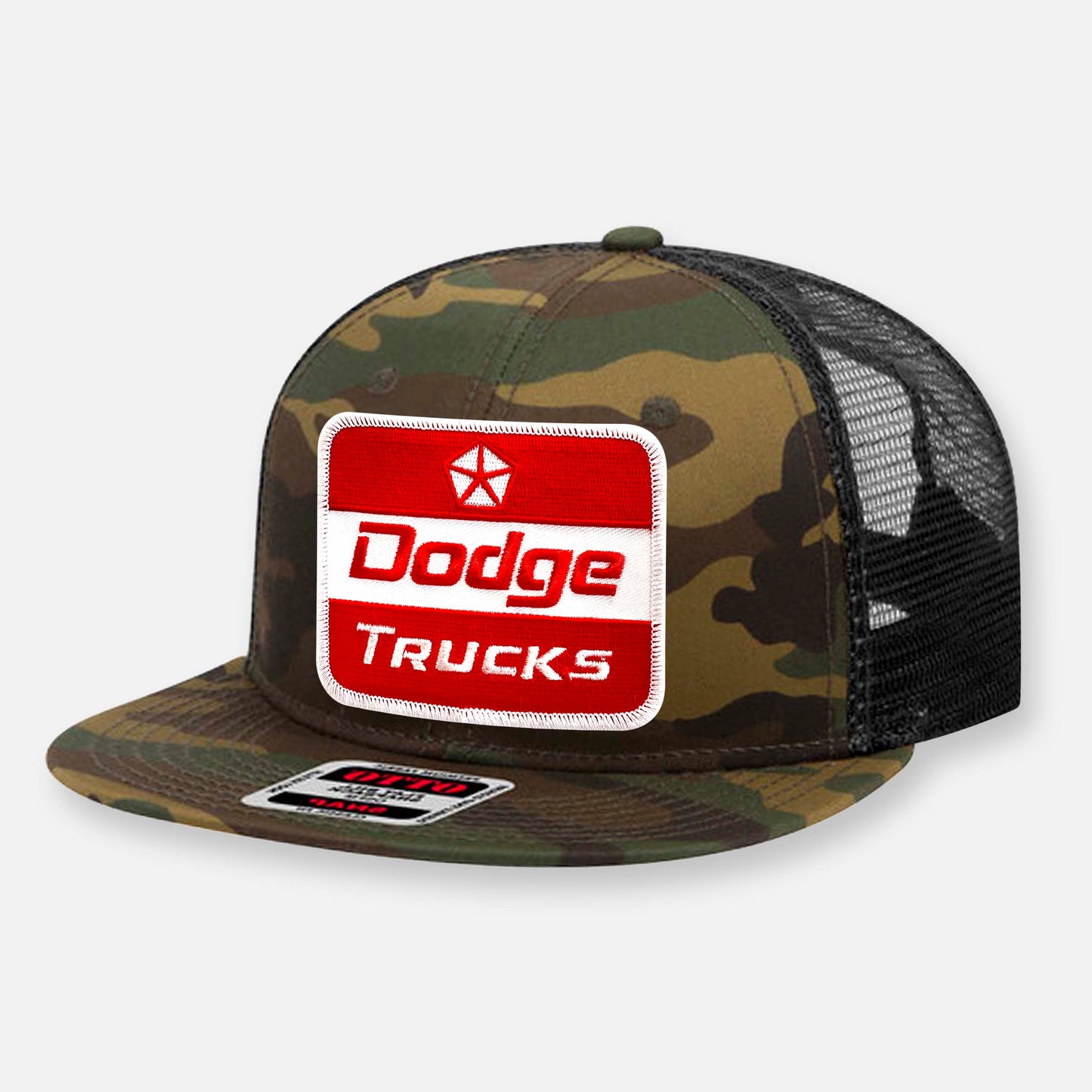 DODGE TRUCKS FLAT BILL PATCH HAT
