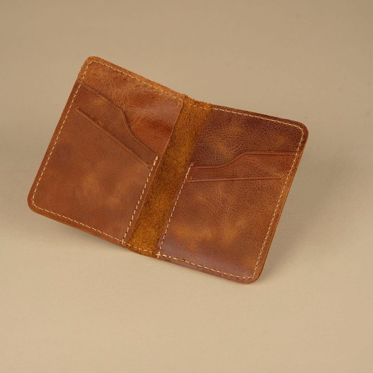 Classic Leather Cardholder Wallet - Honey Tan - Berkeley