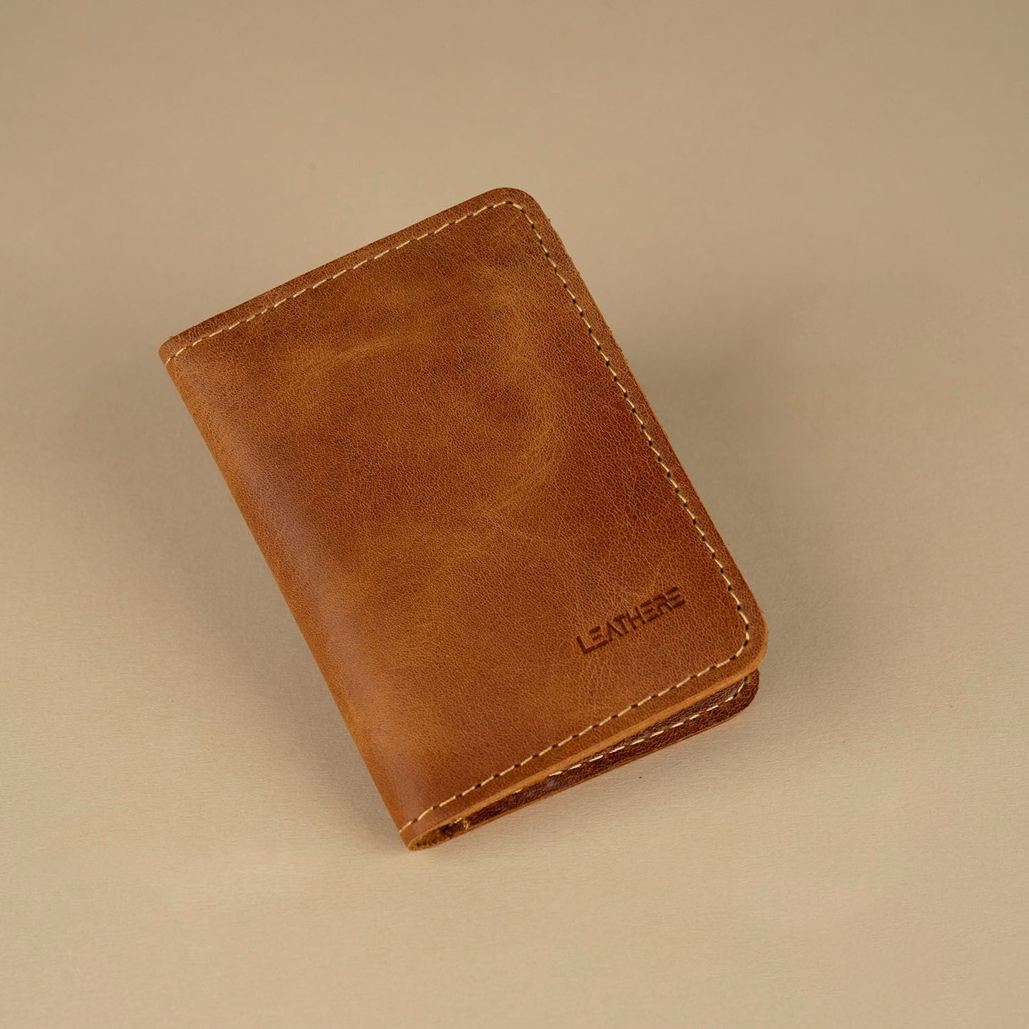 Classic Leather Cardholder Wallet - Honey Tan - Berkeley