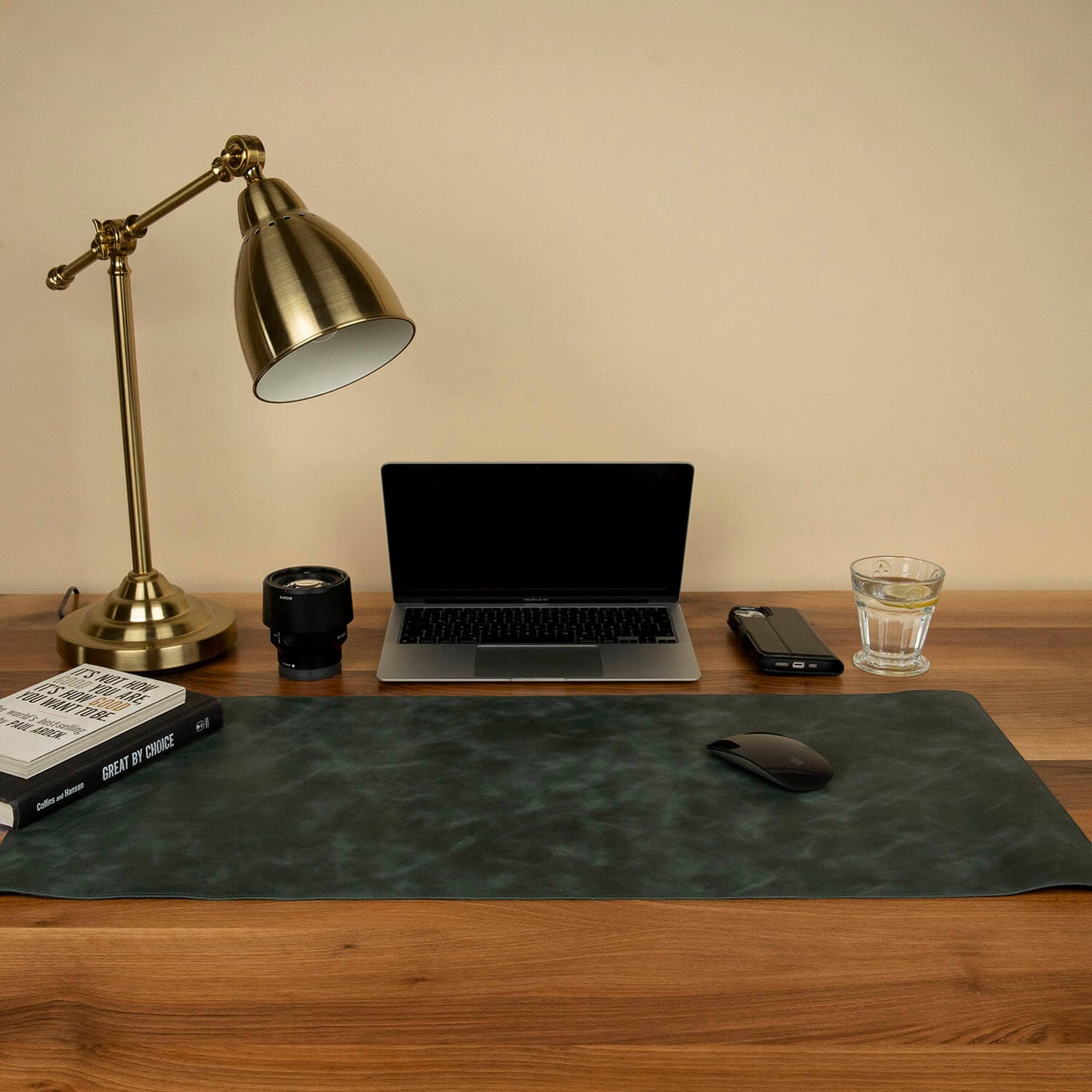Luxurious Leather Desk Mat - Green - Tampa