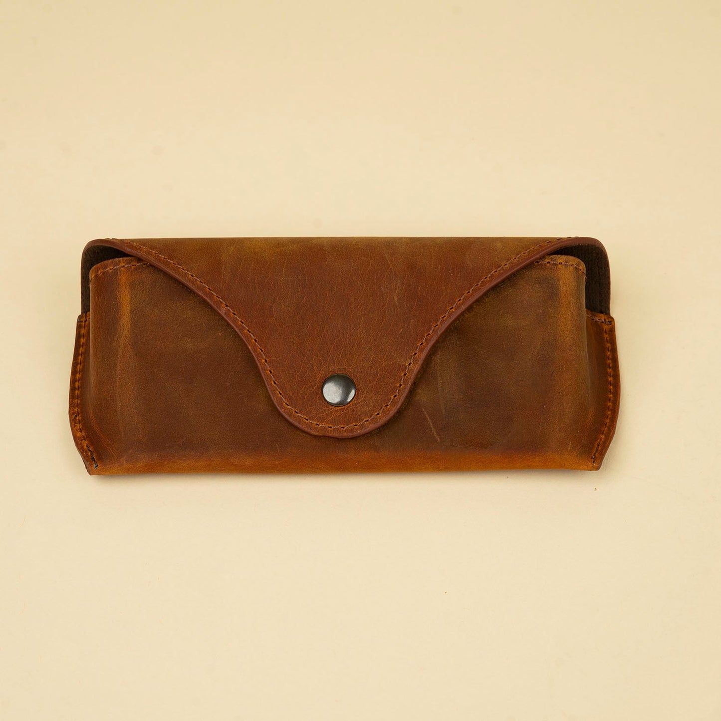 Premium Leather Eyewear Case - Dark Brown - Cambridge