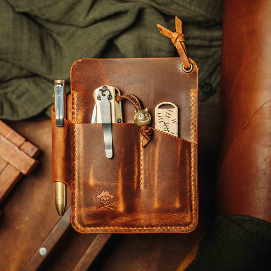 Large Pocket Organizer - First Mate Fatty | Leather Pocket Carrier | Multi-tool