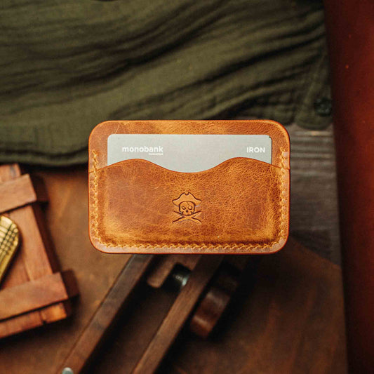 Minimalist Wallet - Drunken Boatswain v2 | Slim Leather | EDC