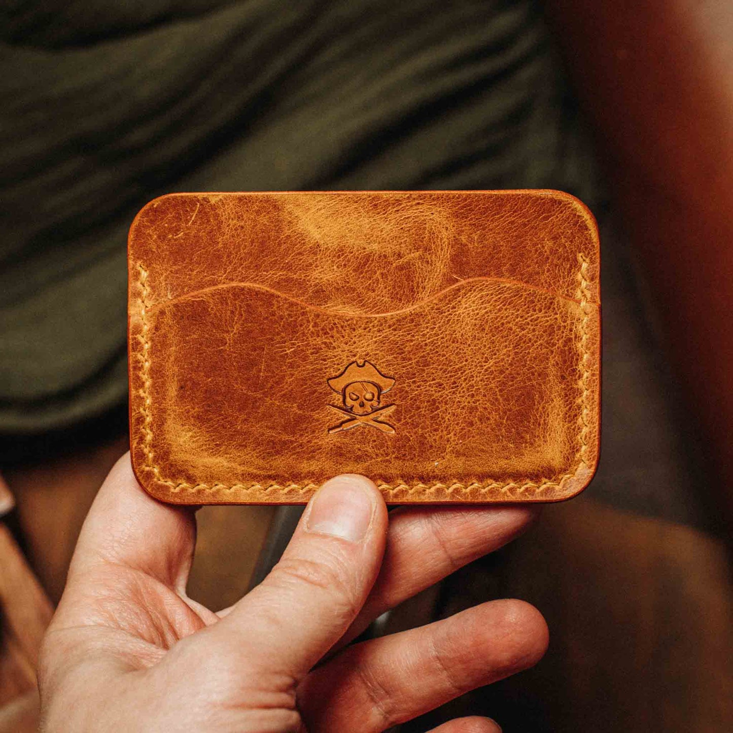 Minimalist Wallet - Drunken Boatswain v2 | Slim Leather | EDC