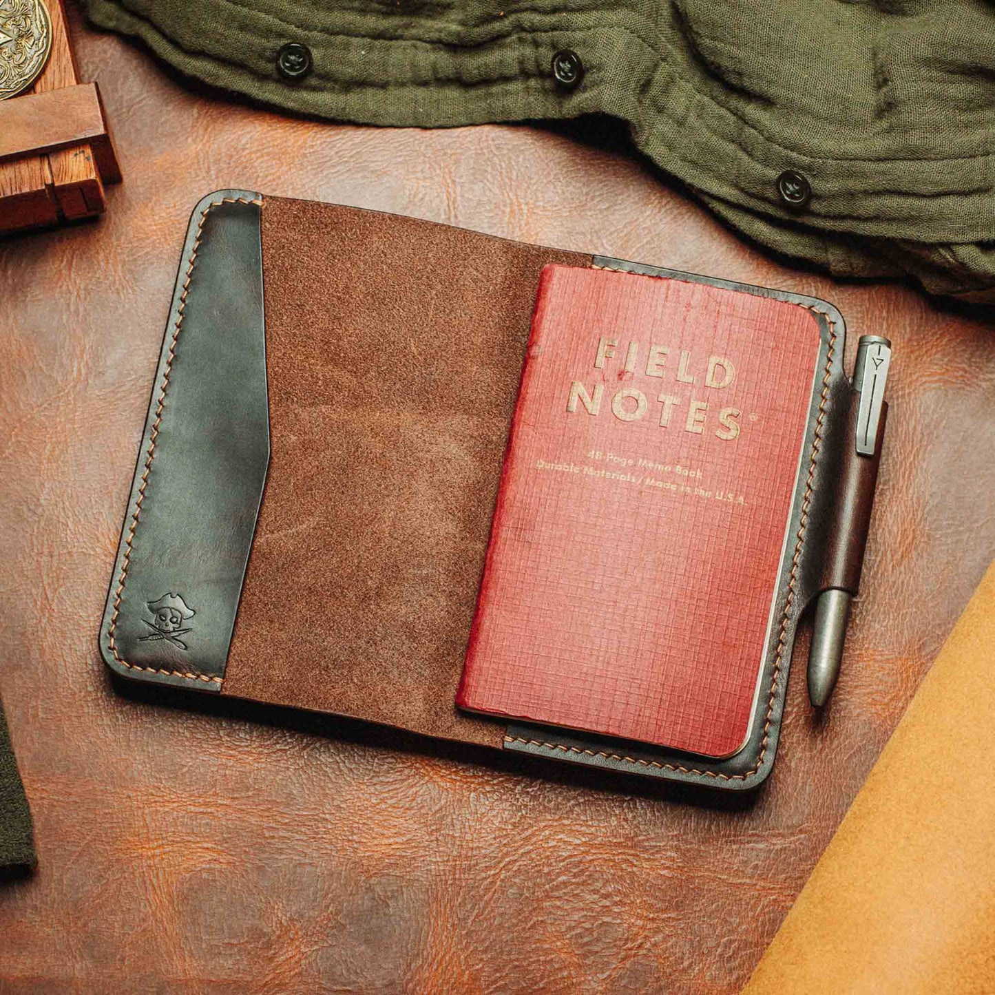 Field Notes Cover - Navigator | Leather Journal Holder | EDC