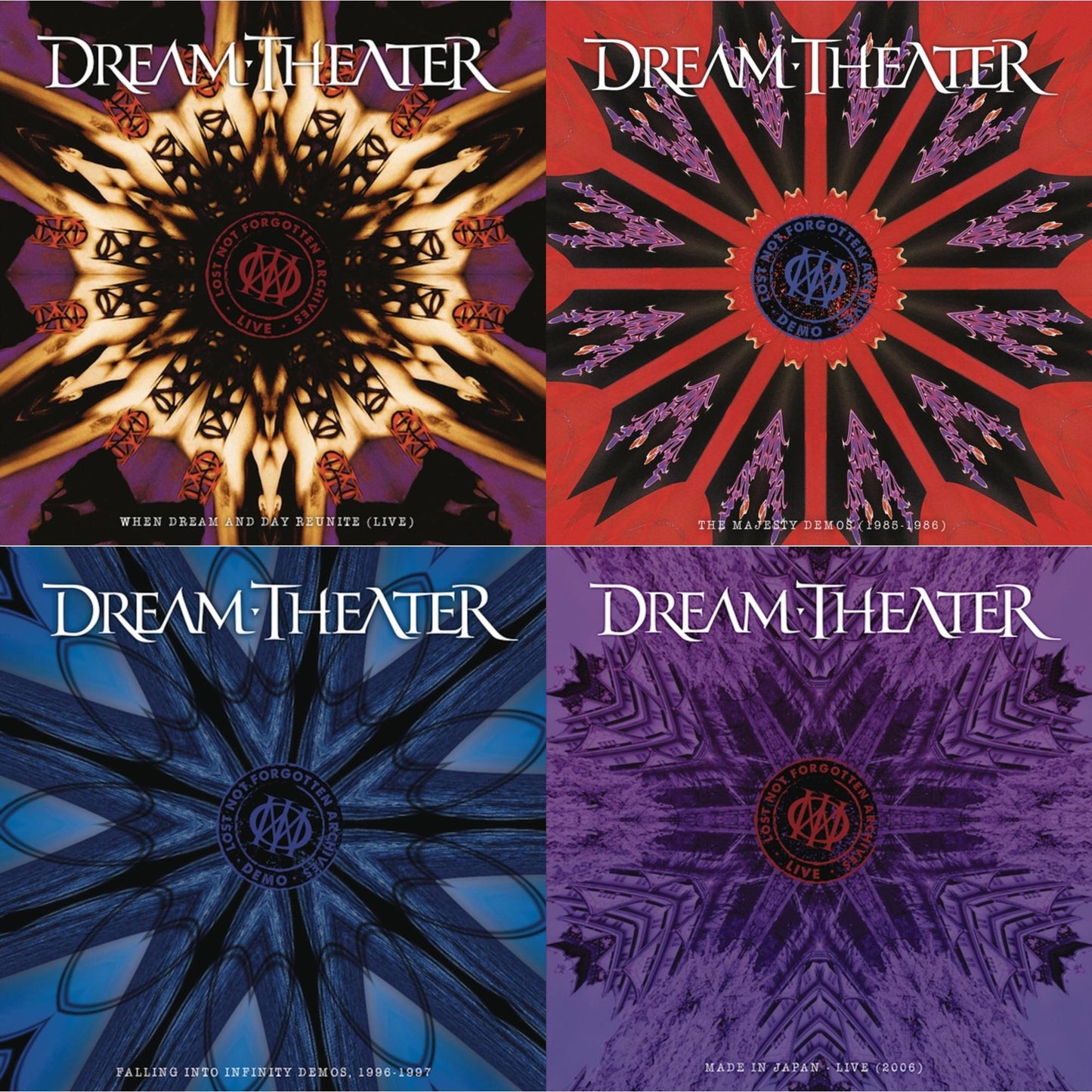 Dream Theater - Lost Not Forgotten Archives: When Dream And Day Reunite (Live) (2LP/CD) & Lost Not Forgotten Archives: The Majesty Demos (1985-1986) (2LP/CD) & Lost Not Forgotten Archives: Falling Into Infinity Demos, 1996-1997 (3LP/2CD/Sky Blue