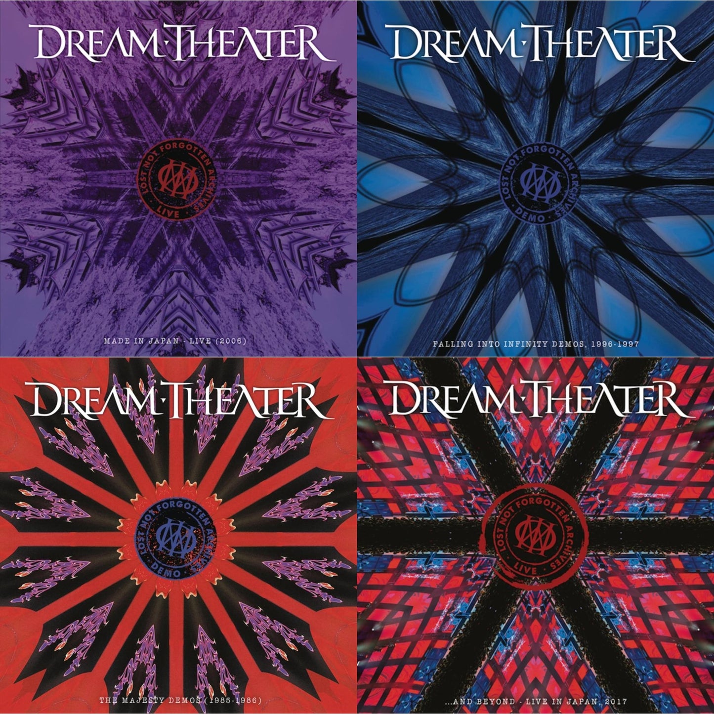 Dream Theater - Lost Not Forgotten Archives: Made In Japan - Live (2006) (2LP/CD) & Lost Not Forgotten Archives: Falling Into Infinity Demos, 1996-1997 (3LP/2CD) & Lost Not Forgotten Archives: The Majesty Demos (1985-1986) (2LP/CD) & Lost Not