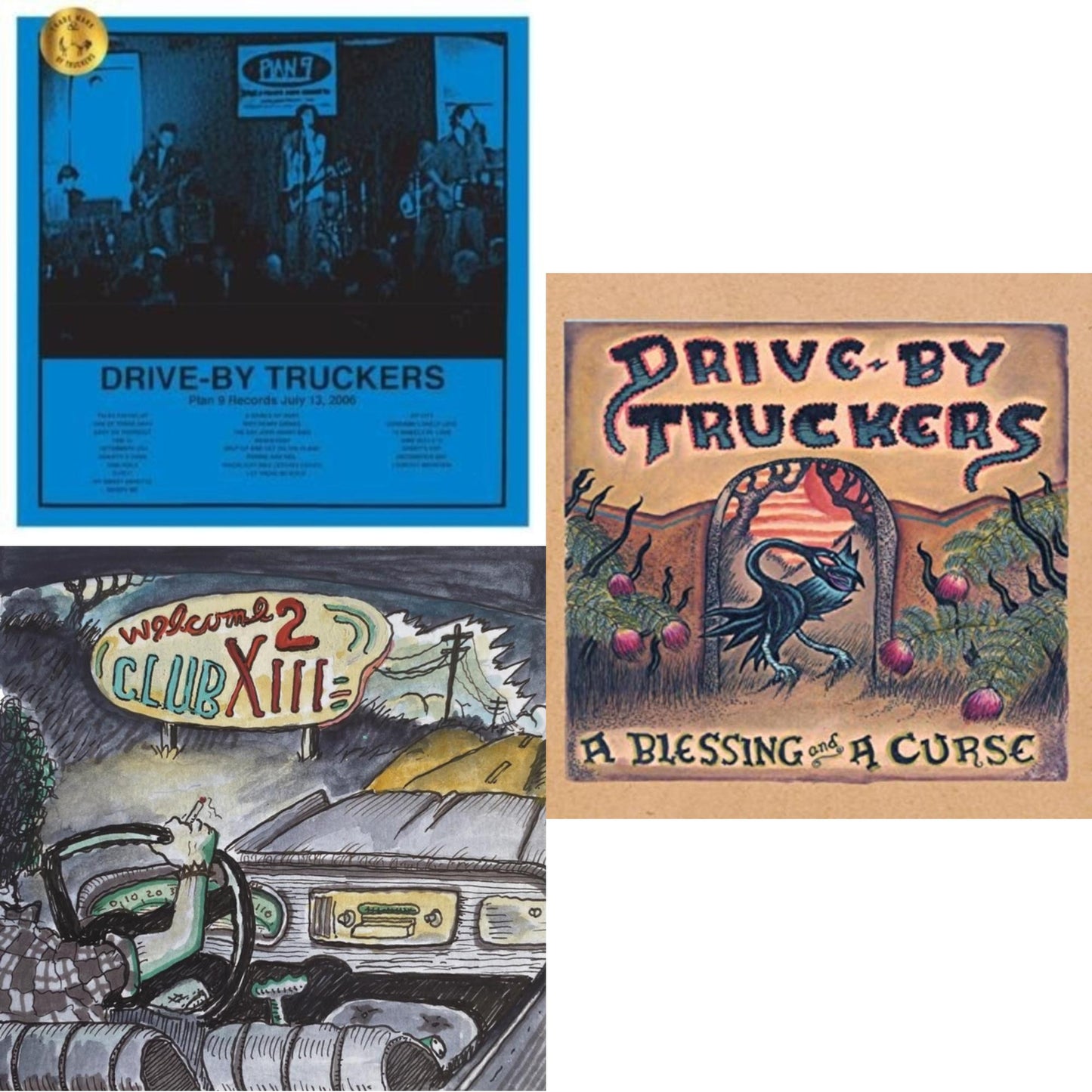 Plan 9 Records July 13, 2006 (3LP) & Blessing & A Curse (Clear With Purple Splatter LP Vinyl/Limited Edition/180G) & Welcome 2 Club Xiii