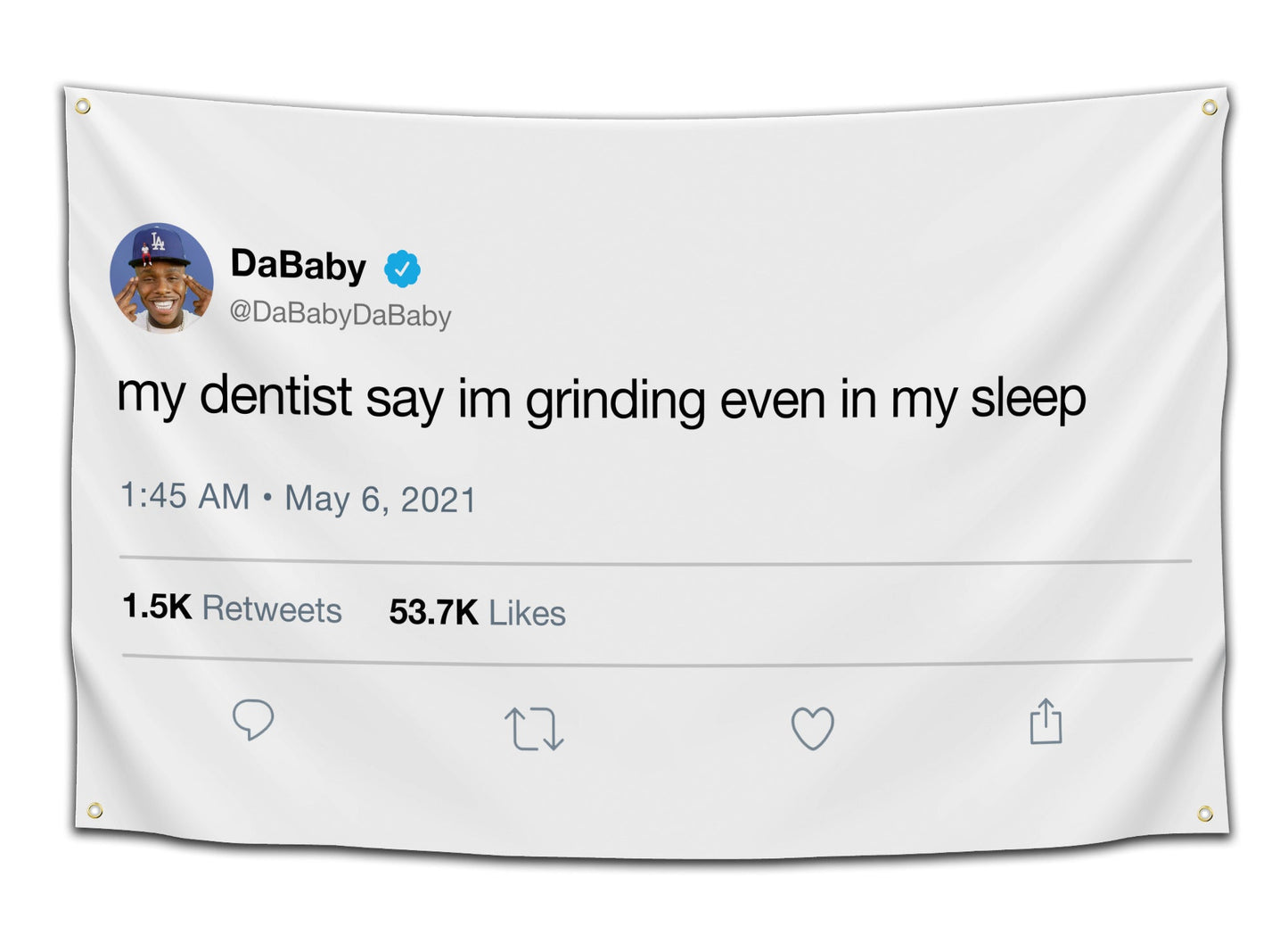 DaBaby Grinding Tweet