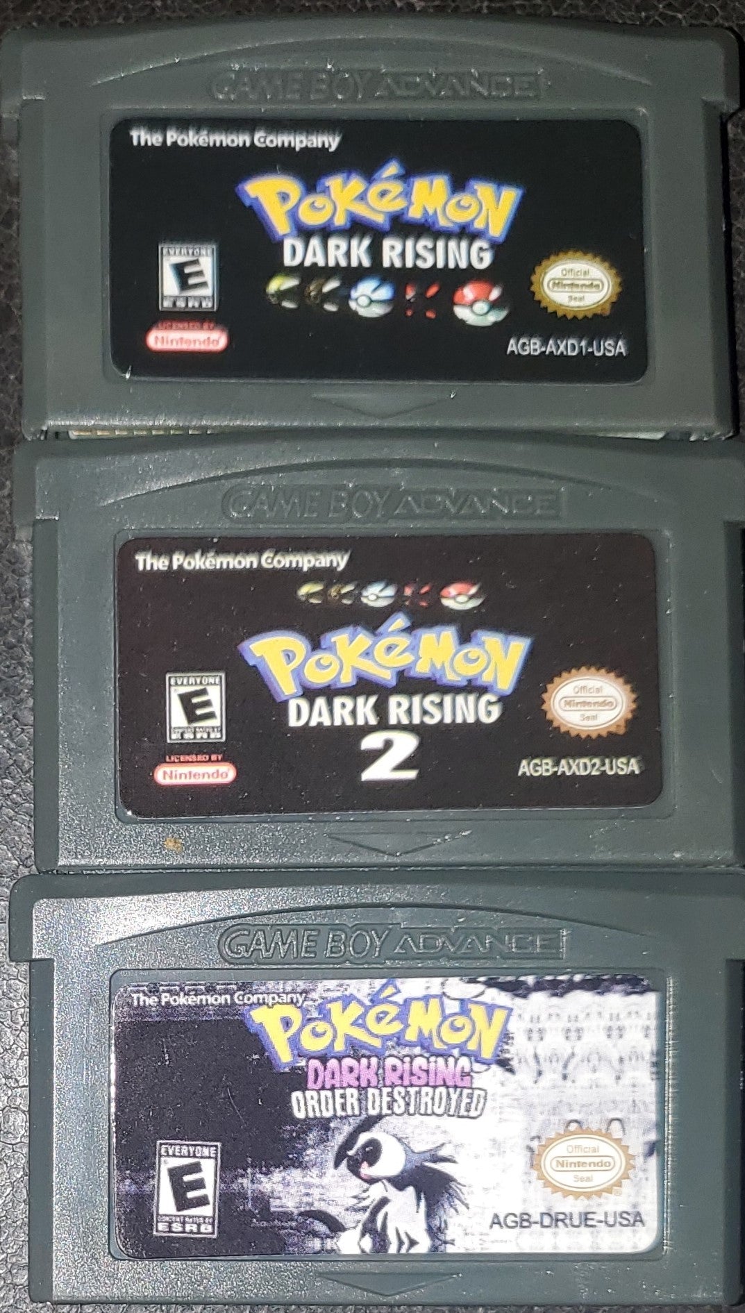 Pokemon Dark Rising GBA ROM Hack Video Game Boy Advance