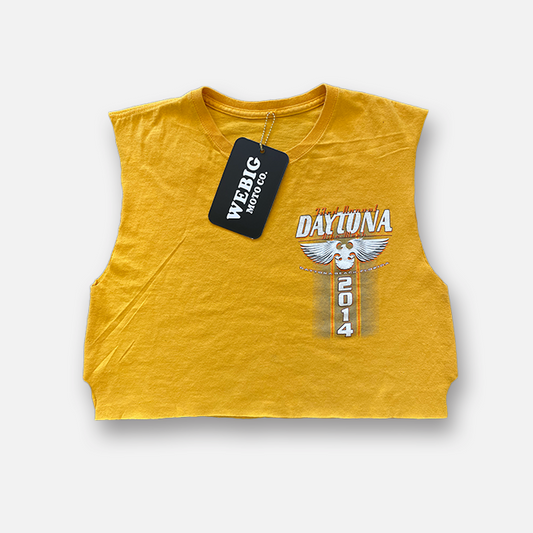 WOMENS DAYTONA CROP TEE SIZE MEDIUM