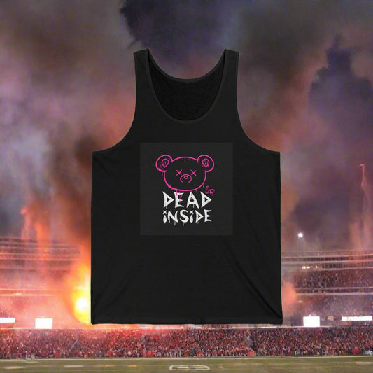 Dead Inside Bear Fan Unisex Jersey Tank - Lizard Vigilante