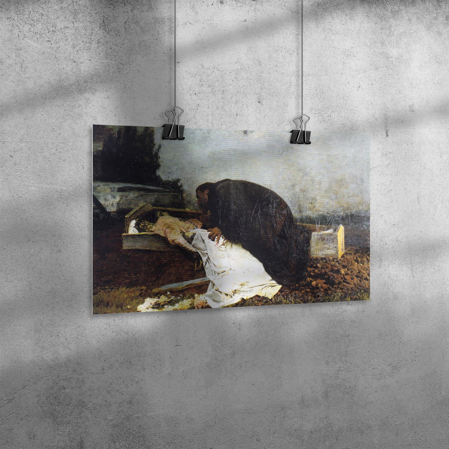 "Der Hass" [Hatred] by Pietro Pajetta Matte Poster