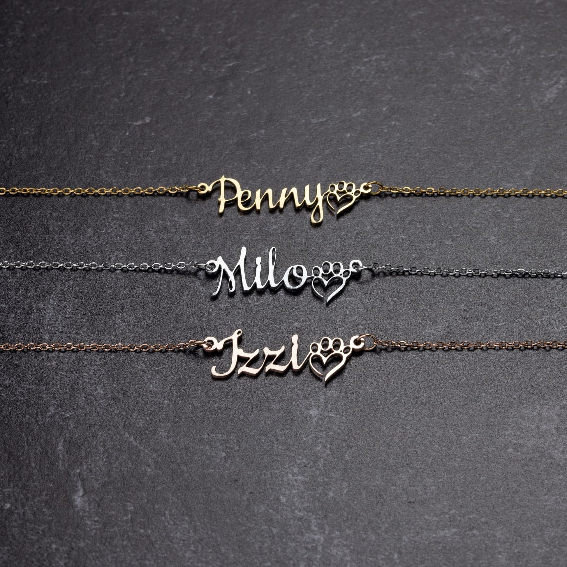 Dog Mom Necklaces in Gold, Rose Gold, and Silver Finishes! Amazing Gift for Her - Lizard Vigilante