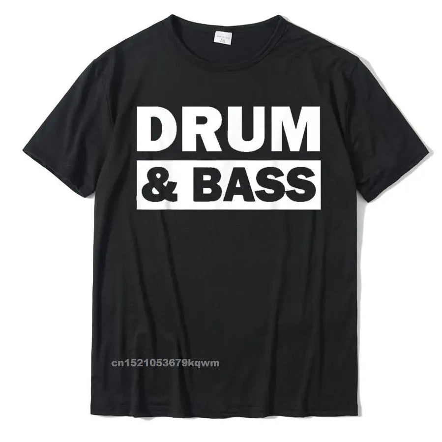 Drum And Bass Music Dnb Shirt For DJs Print Men T Shirt Rife Cotton Tees Funny Camisas Hombre Short Sleeve Clothing - Premium  from Lizard Vigilante - Just $22.99! Shop now at Lizard Vigilante