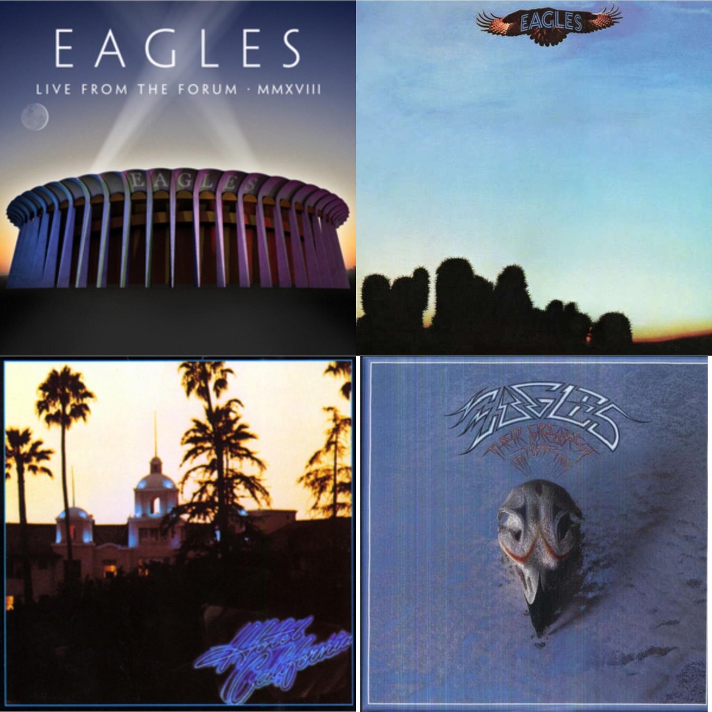 Hotel California & Eagles & Their Greatest Hits 1971-1975 & Live From The Forum Mmxviii (4LP/180G)
