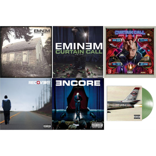 Curtain Call 2 (2LP) & Encore & Curtain Call: Hits & Recovery & Marshall Mathers LP 2 & Kamikaze (Opaque Olive Green LP Vinyl/Gatefold Jacket)