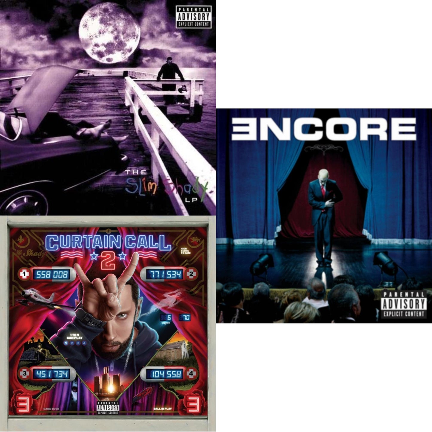 Curtain Call 2 (2LP) & Encore & Slim Shady LP