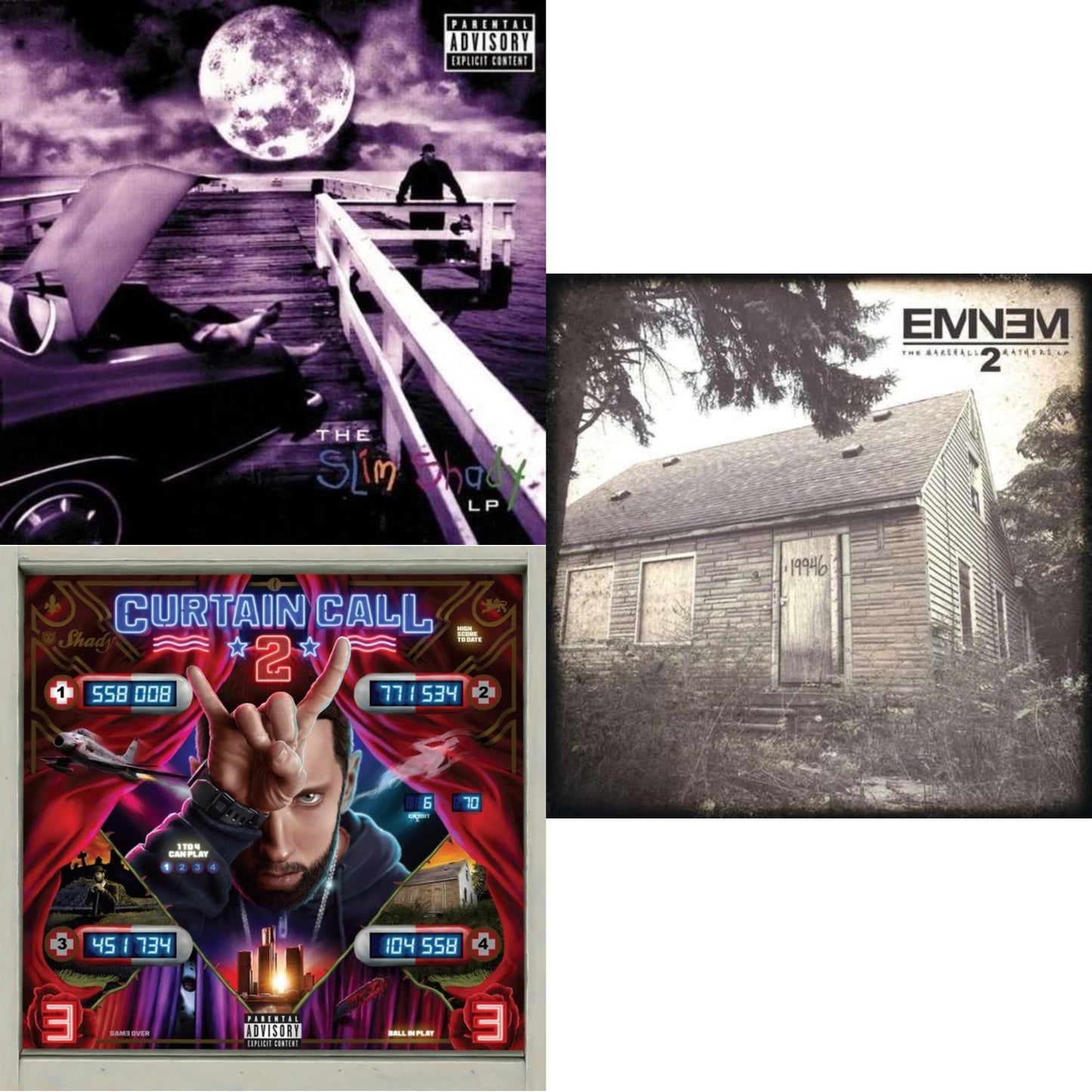 Curtain Call 2 (2LP) & Marshall Mathers LP 2 & Slim Shady LP