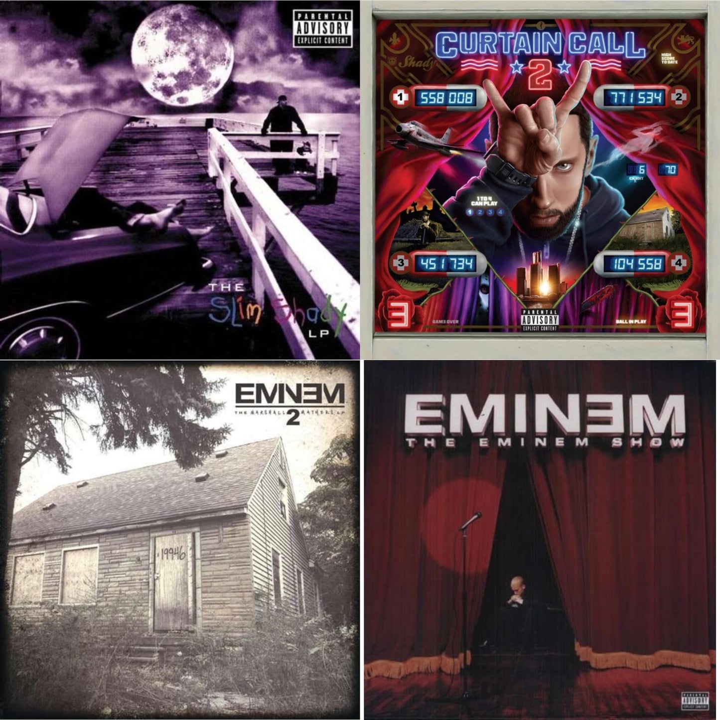 Curtain Call 2 (2LP) & Marshall Mathers LP 2 & Slim Shady LP & Eminem Show