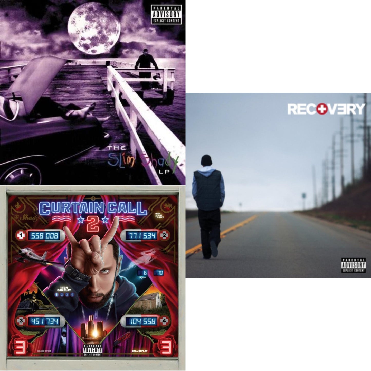 Curtain Call 2 (2LP) & Recovery & Slim Shady LP