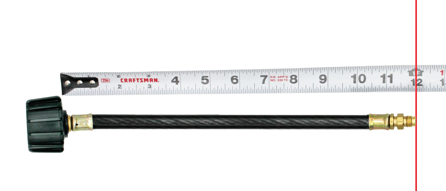 Flame King 12 Inch RV Trailer Propane Tank Pigtail Hose Connector