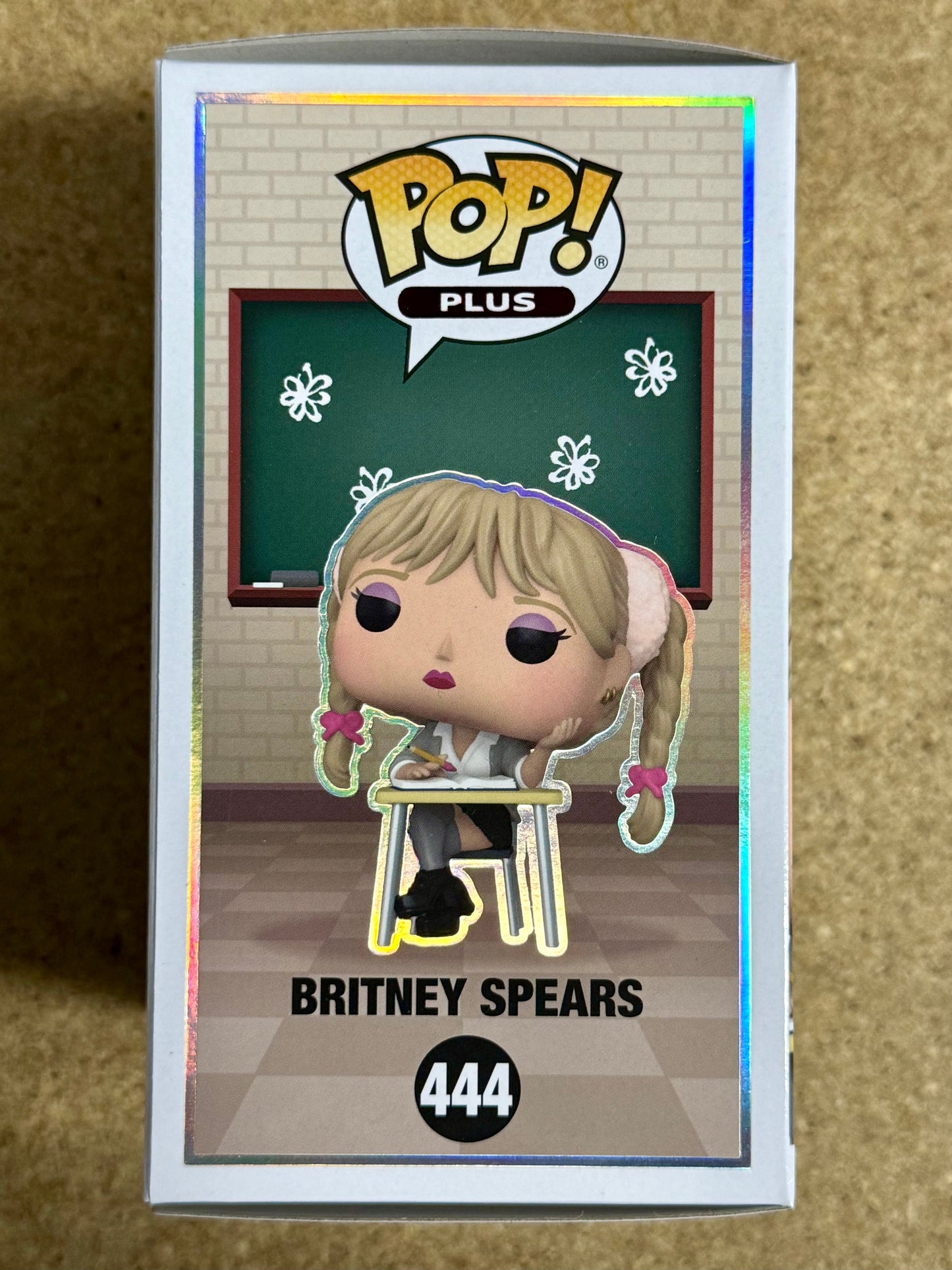 Funko Pop! Rocks Plus School Girl Britney Spears At Desk #444 Hit Me Baby One More Time