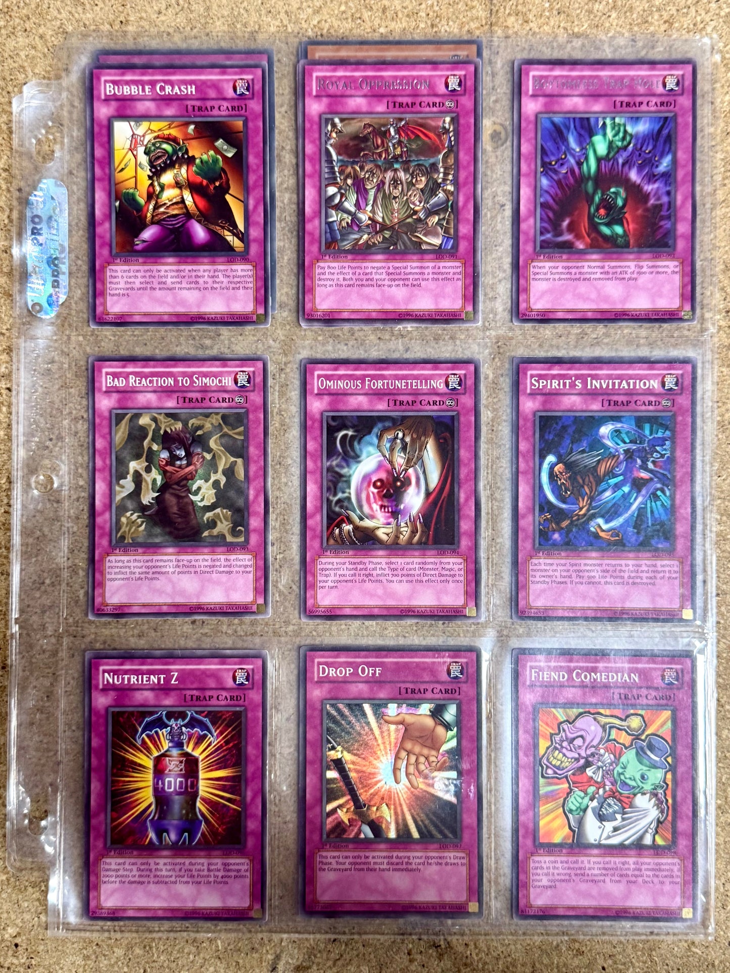 Yu-Gi-Oh! Legacy Of Darkness Complete Set LOD 000-100 Injection Fairy Lily