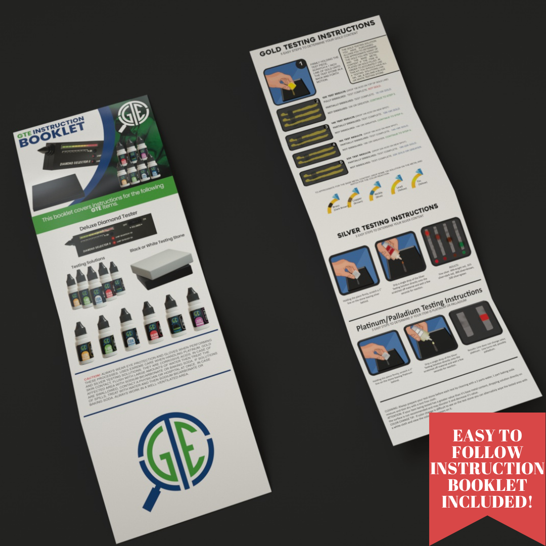 Ultimate Gold, Silver & Platinum Testing Kit | 13-Piece Appraisal Bundle with Acid Solutions, Scale, Storage Box & More