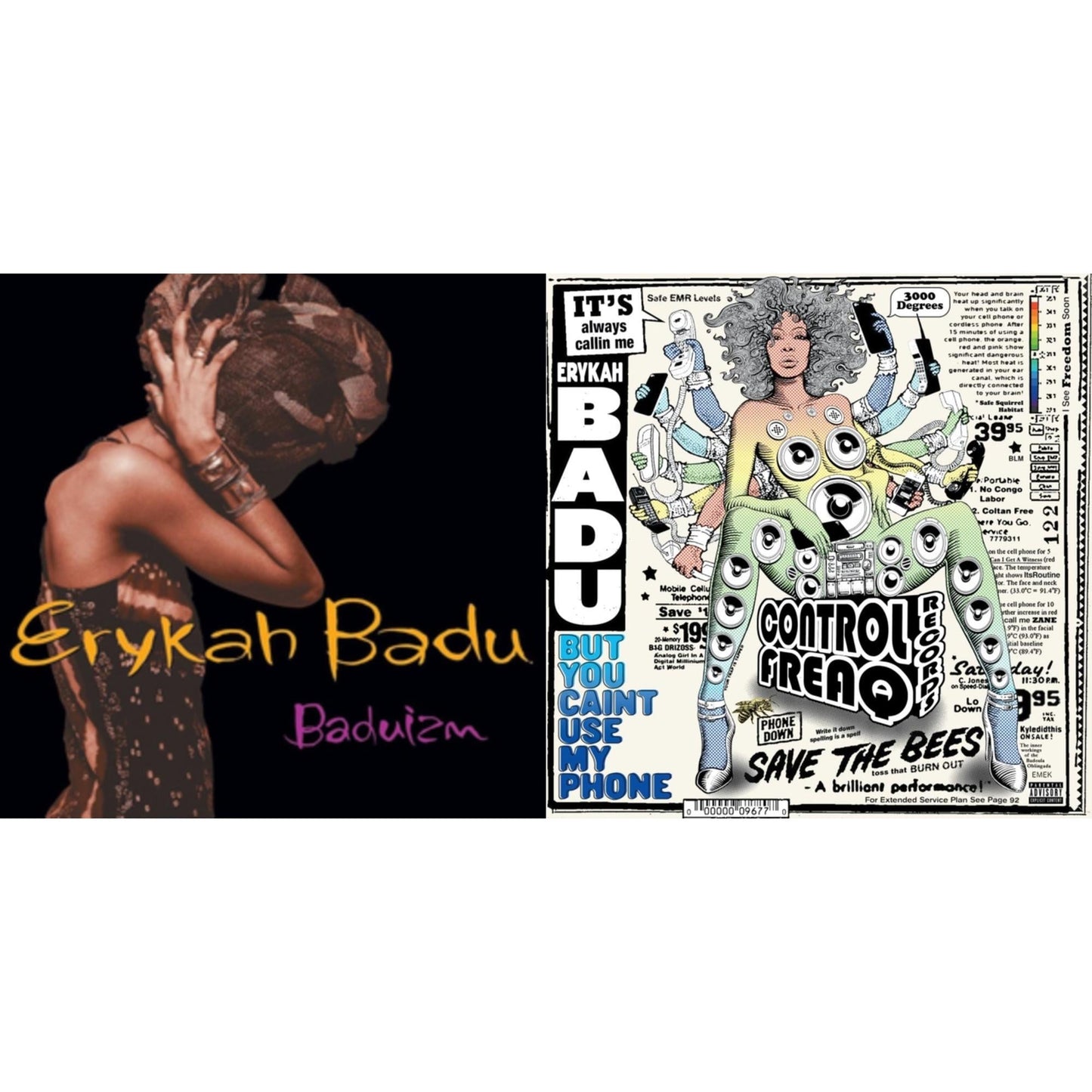 Erykah Badu - But You Caint Use My Phone (Purple LP Vinyl) & Baduizm