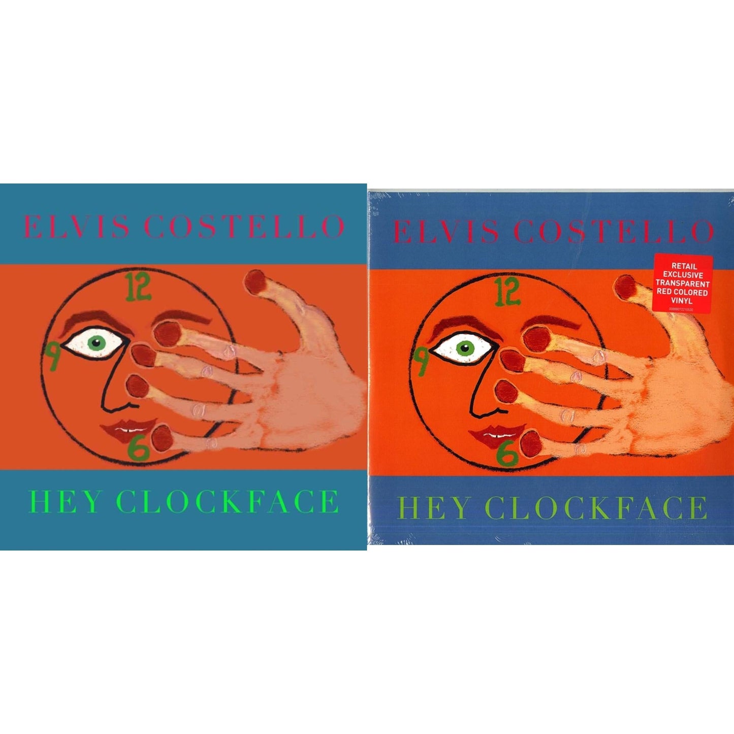 Elvis Costello - Hey Clockface (2LP) & Hey Clockface (Transparent Red Vinyl/2LP) (I)