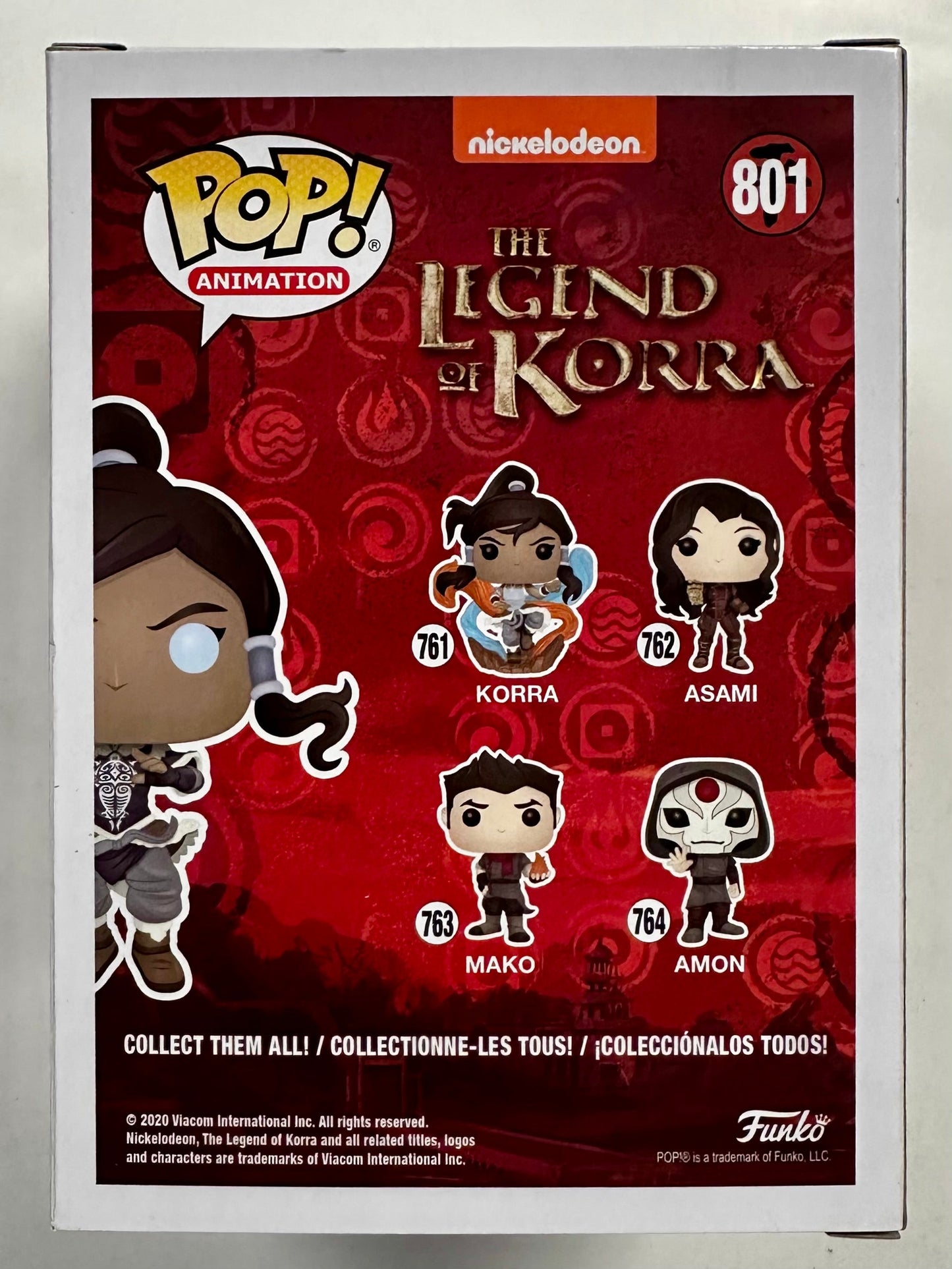 Funko Pop! Animation Korra #801 Legend Of Korra 2020 Hot Topic Exclusive