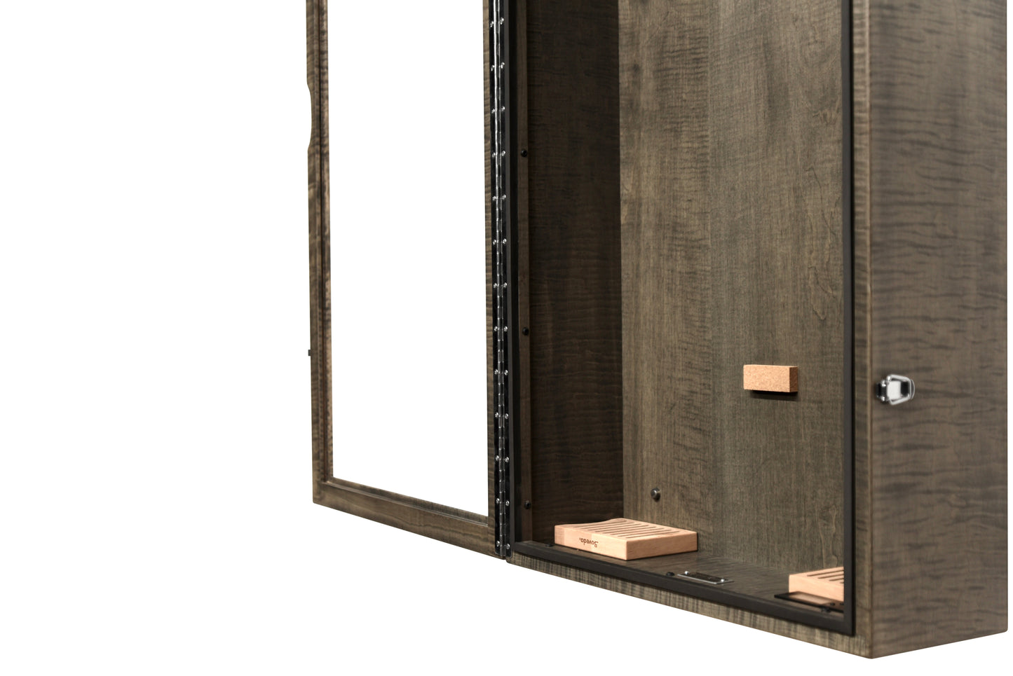 ClimaCase Rectangle Humidor - Flamed Maple with Antique Slate Stain