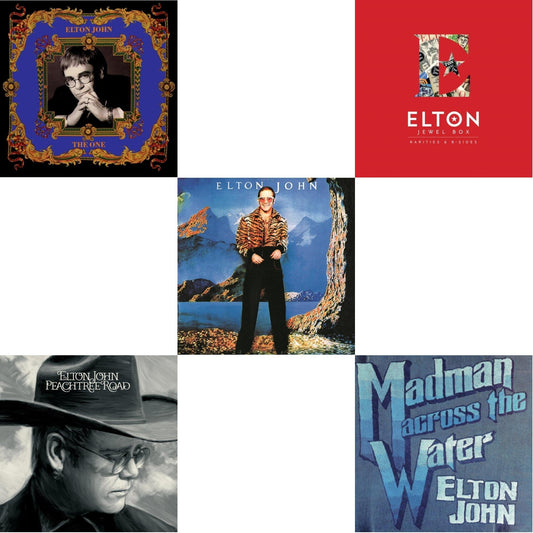 One (2LP) & Peachtree Road (2LP) & Caribou (50Th Anniversary Edition/2LP/Blue Vinyl) & Jewel Box (3LP - Rarities & B-Sides) & Madman Across The Water (LP)