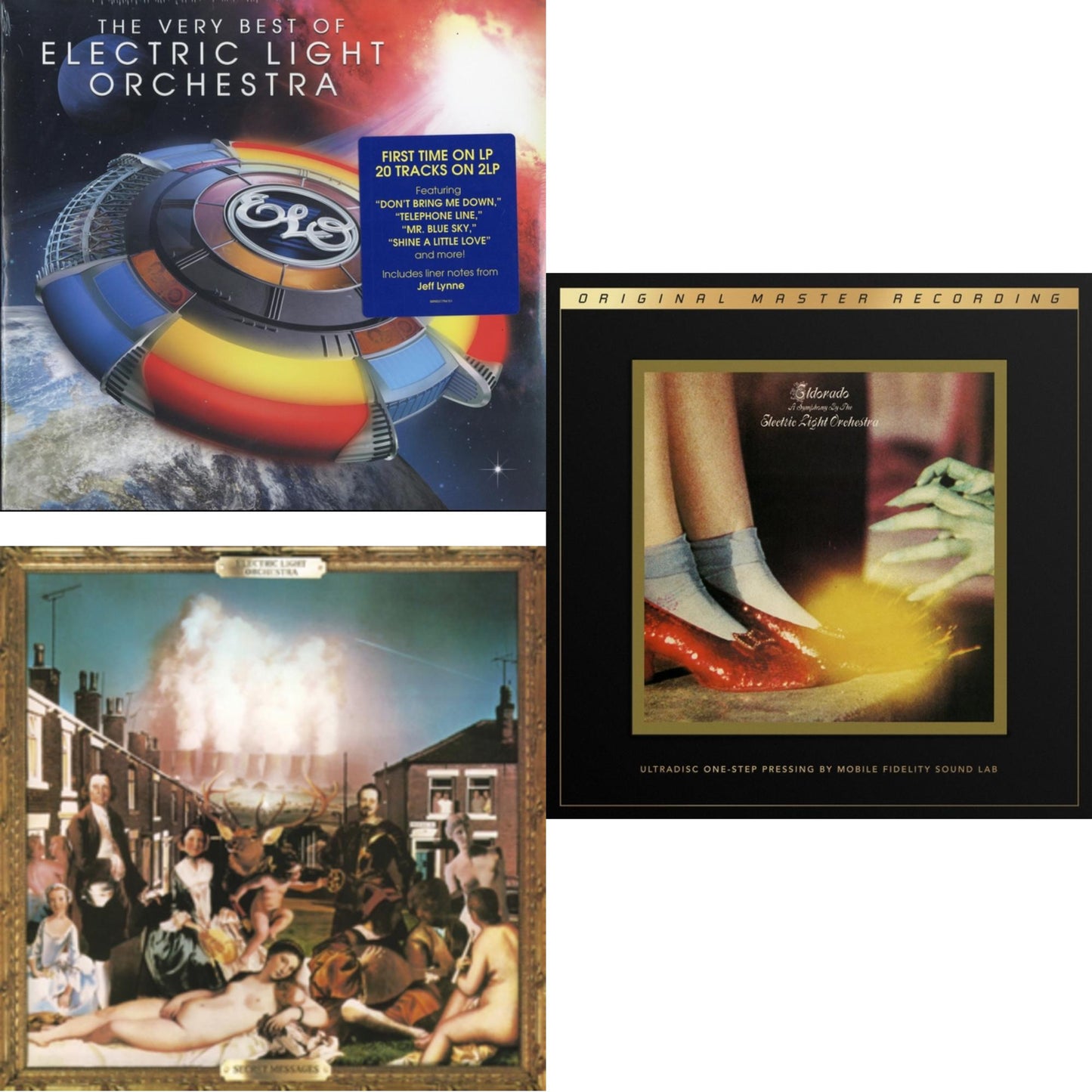 Secret Messages (2 LP/140G Vinyl/Dl Code) & Eldorado: A Symphony (2LP/180G/45RPM Supervinyl Ultradisc One-Step/Original Masters/Limited) & All Over The World: Very Best Of Electric Light Orchestra (2LP/150G/Gatefold)