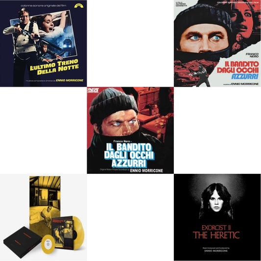 Ennio Morricone - Morricone Segreto (Yellow Vinyl/2LP/7Inch Single Collector's Edition) & Blue-Eyed Bandit (Il Bandito Dagli Occhi Azzurri) Ost & L’Ultimo Treno Della Notte (Yellow LP Vinyl) & Blue-Eyed Bandit (Il Bandito Dagli Occhi Azzurri) Ost