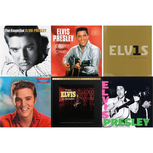 Elvis Presley - From Elvis In Memphis (2LP/180G/45RPM Supervinyl Ultradisc One-Step/Original Masters/Limited) & Christmas Classics & Gospel Greats (Ams Exclusive) (Snowy White LP Vinyl) & For LP Fans Only (Translucent Blue Vinyl/180G) & Elvis Presley