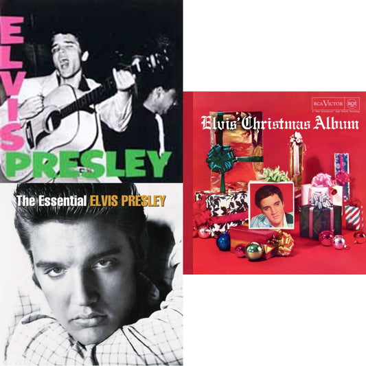 Elvis Presley - Elvis' Christmas Album & Elvis Presley & Essential Elvis Presley - LP Vinyl Bundle