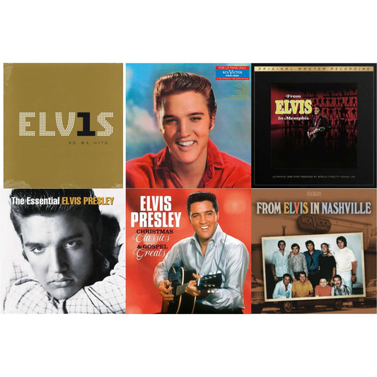 Elvis Presley - From Elvis In Nashville (2LP) & From Elvis In Memphis (2LP/180G/45RPM Supervinyl Ultradisc One-Step/Original Masters/Limited) & Christmas Classics & Gospel Greats (Ams Exclusive) (Snowy White LP Vinyl) & For LP Fans Only (Translucent